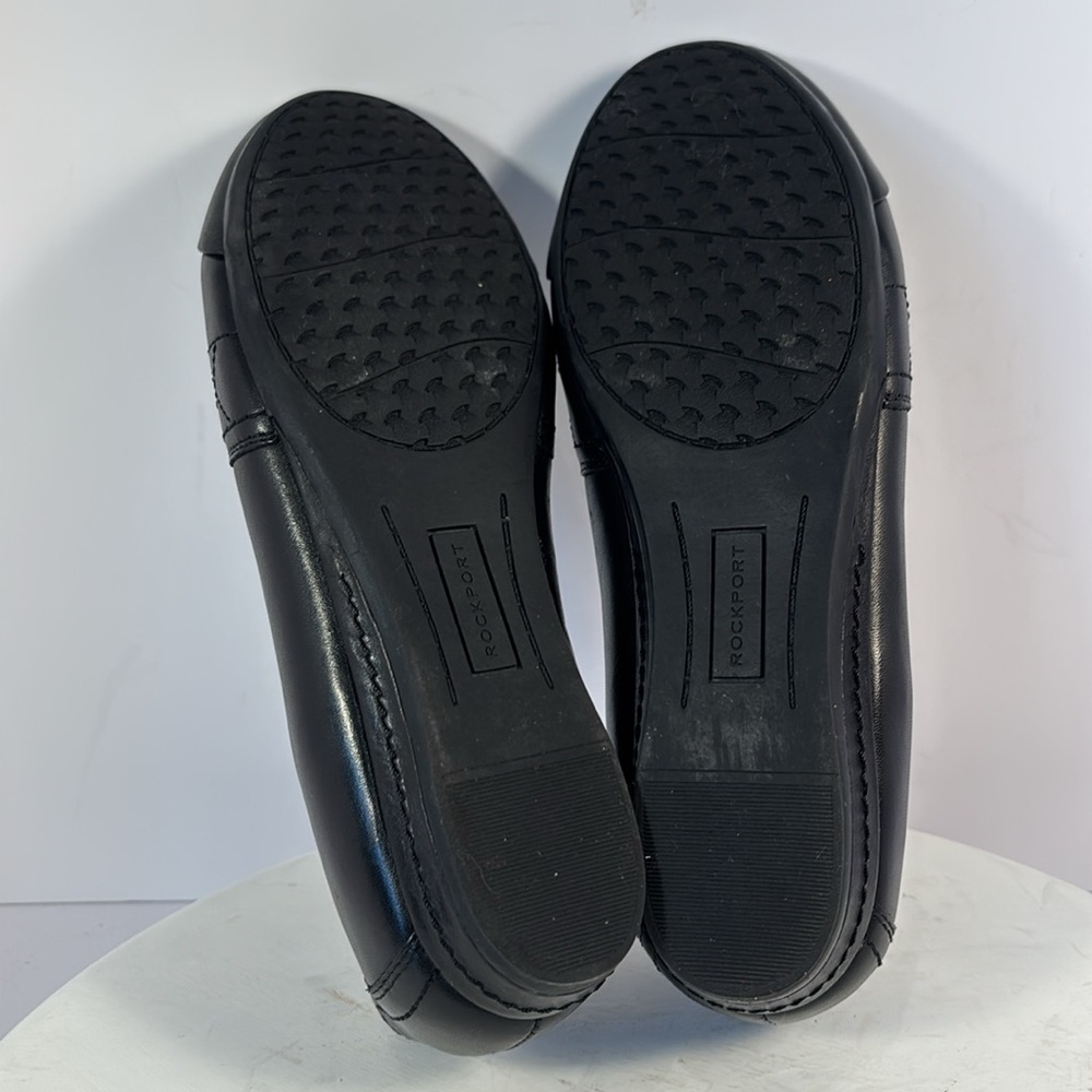 Rock port Cobb Hill Gigi Slip-On Sz 9 Black Leather Career Comfort Classic - Picture 7 of 8